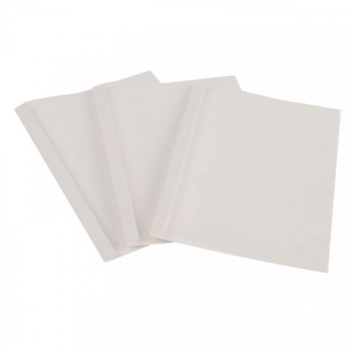 Обложки для переплета картонные белые картонные/пластиковые 3 мм 100 штук/упаковка