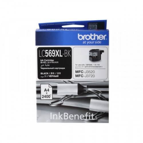 Картридж струйный Brother LC569XLBK черный оригинальный