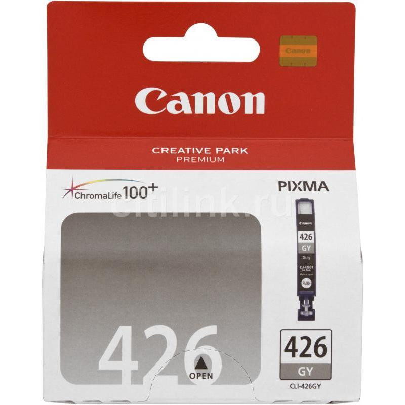 Картридж струйный Canon CLI-426GY 4560B001 серый оригинальный