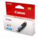 Картридж струйный Canon CLI-451C 6524B001 голубой оригинальный