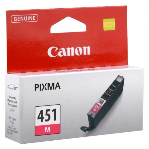 Картридж струйный Canon CLI-451M 6525B001 пурпурный оригинальный