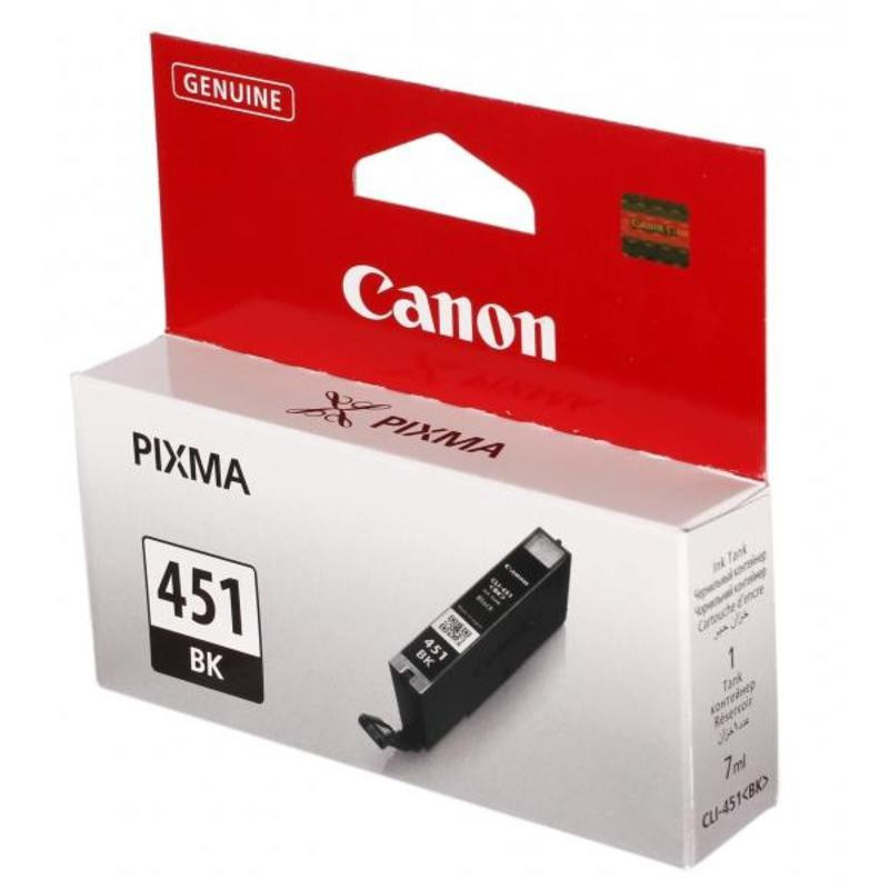 Картридж струйный Canon CLI-451BK 6523B001 черный оригинальный