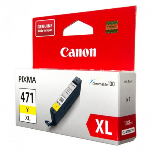 Картридж струйный Canon CLI-471 Y 0403C001 желтый оригинальный