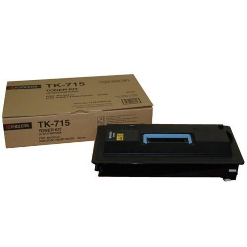 Тонер-картридж лазерный Kyocera TK-715 черный оригинальный