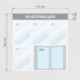 Информационный стенд настенный Attache Информация А4 пластиковый белый/синий (4 отделения + 10 демопанелей)