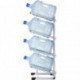 Металлический стеллаж для воды бутилированной СТЭЛЛА-4 на 4 тары 360х450х1120 мм