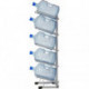 Металлический стеллаж для воды бутилированной СТЭЛЛА-5 на 5 тар 360х450х1420 мм