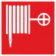 Знак безопасности F02 Пожарный кран, плёнка 200х200мм