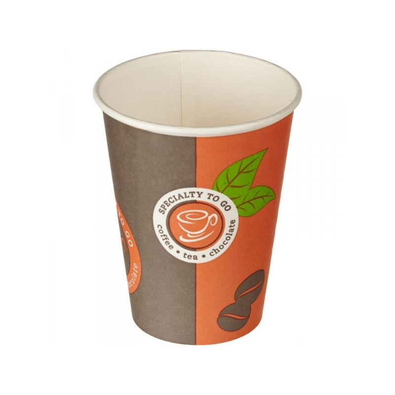 Стакан одноразовый Coffee-to-Go бумажный разноцветный на 300 мл по 50 штук в упаковке