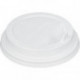 Крышка для стакана из пластика с клапаном  диаметром 90 мм белого цвета 100 штук в упаковке