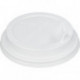 Крышка для стакана из пластика с клапаном  диаметром 90 мм белого цвета 100 штук в упаковке
