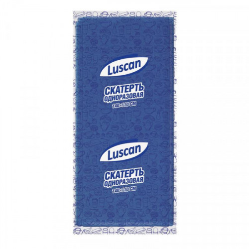 Скатерть одноразовая Luscan, 110х140см, синяя