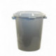 Бак для мусора 90 литров пластик серый