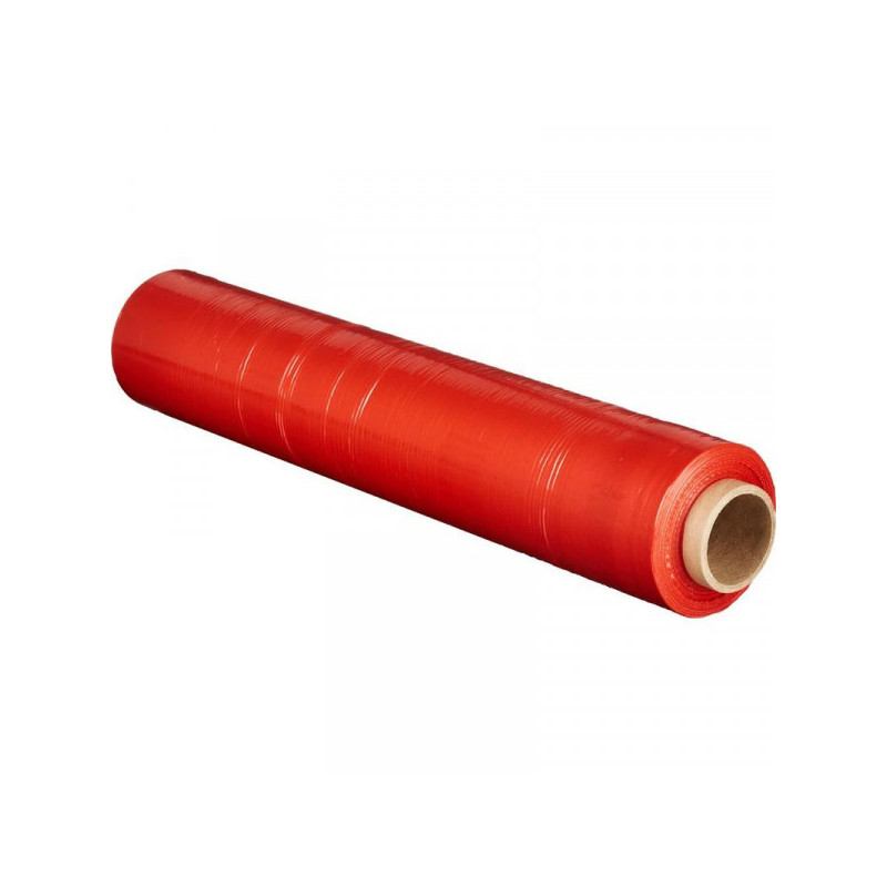 Стрейч-пленка для ручной упаковки 180% 20 мкм 50 смx217м красная 2кг нетто