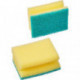 Губки для деликатных поверхностей 3M Scotch-Brite 2 штуки в упаковке абразивные желтые 90х70х45 мм