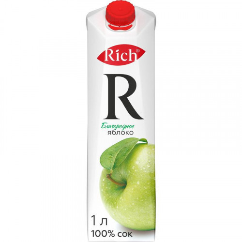 Сок Rich яблоко 1 литр