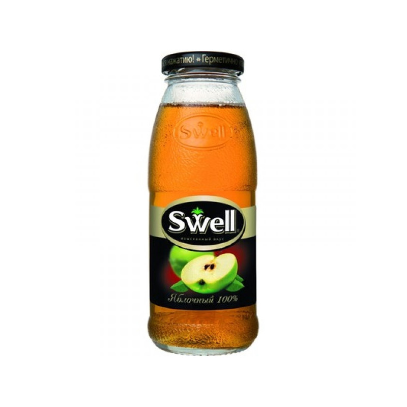 Сок Swell яблочный 0.25 литра 8 штук в упаковке