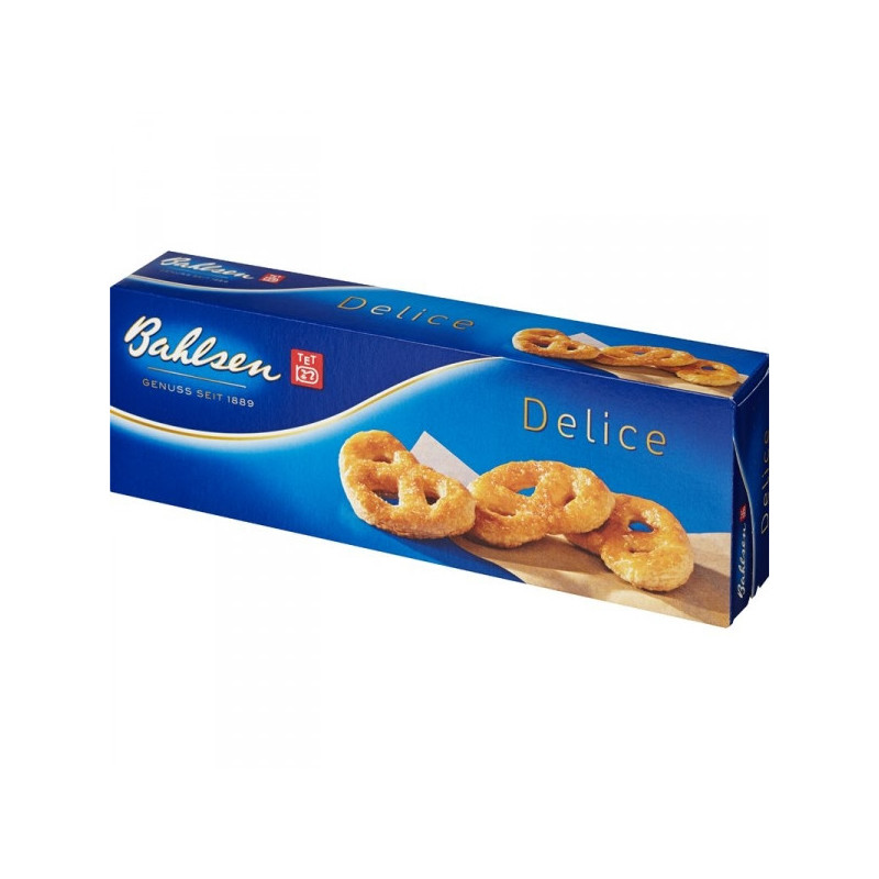 Печенье Bahlsen Delice сухое в форме крендельков 100 грамм
