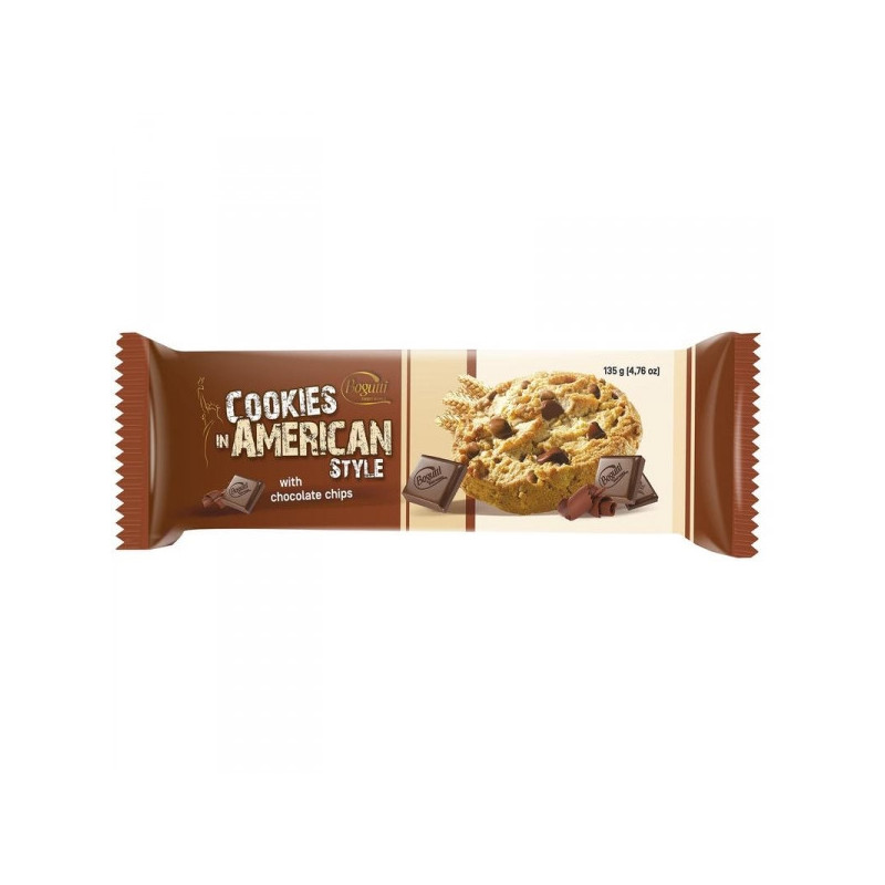 Печенье American Cookies темный и молочный шоколад 135 грамм