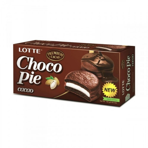 Пирожное Lotte ChocoPie шоколадное 168 грамм