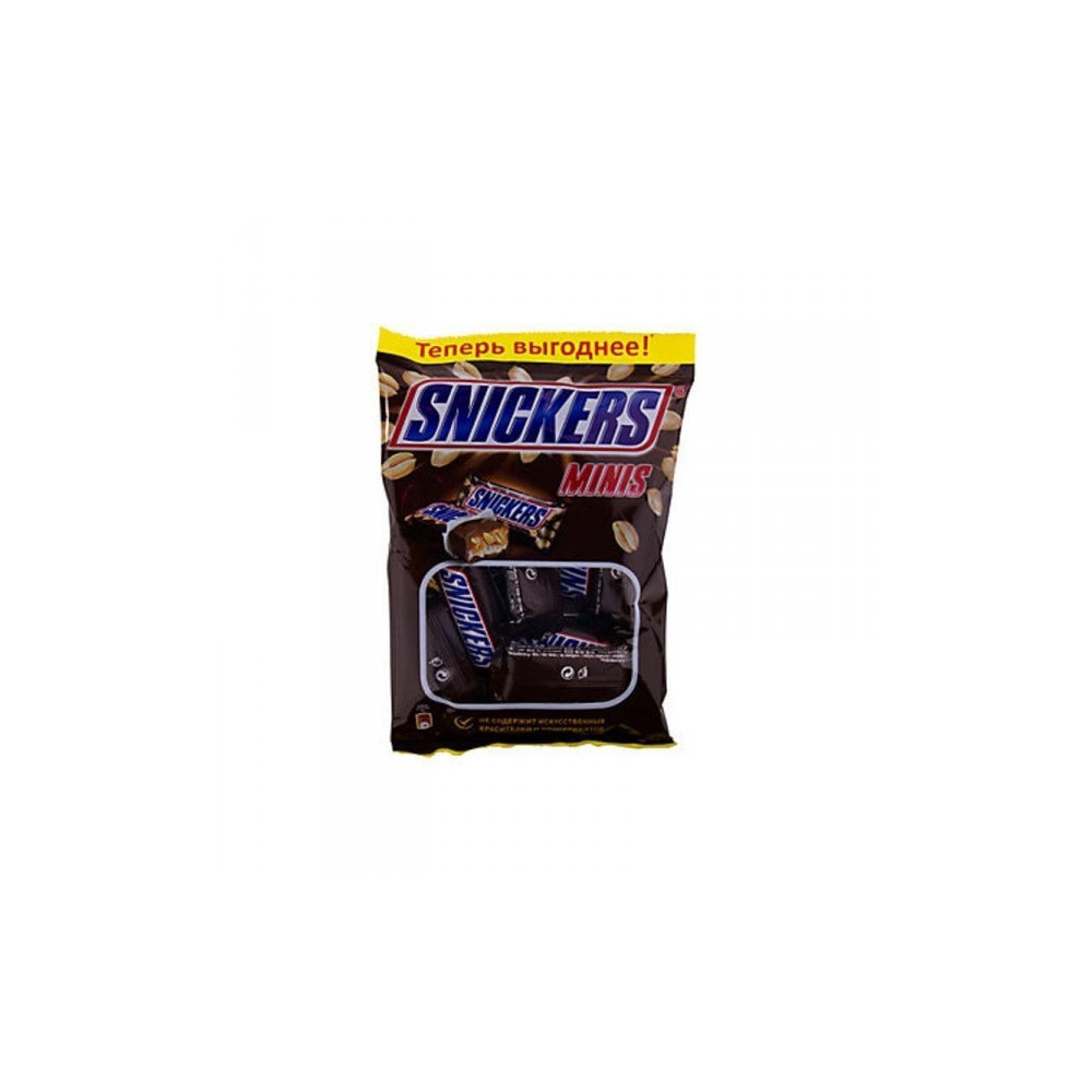 Шоколадный батончик Snickers мини 180 грамм в интернет-магазине товаров для  офиса.