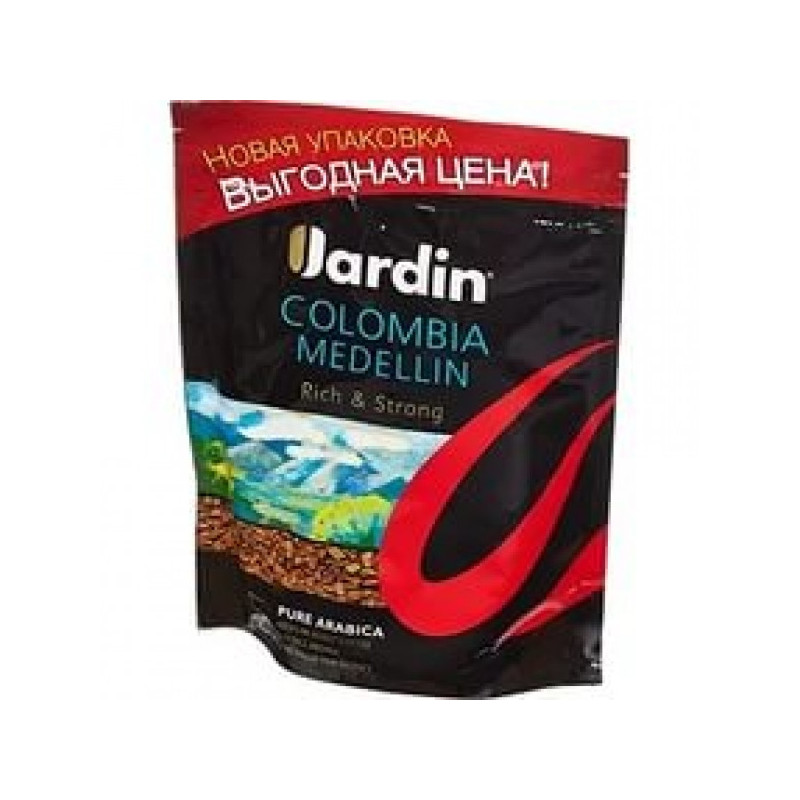 150 г. Жардин Колумбия Меделлин 150. Кофе Жардин Колумбия Меделлин 150 гр. Жардин Колумбия пакет 150 гр. Кофе Jardin Colombia Medellin 150 гр.м/у раств.