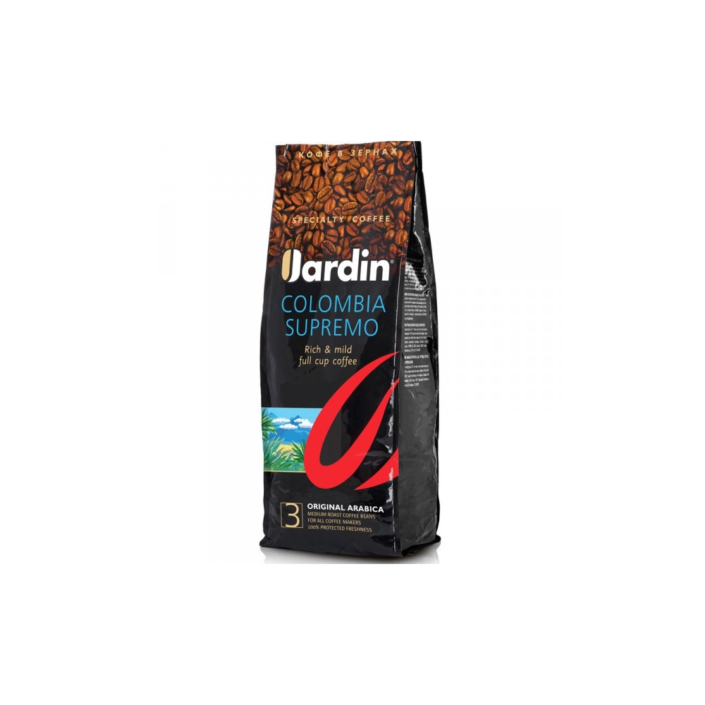 Кофе в зернах Jardin Colombia Supremo 100% Арабика 1 кг