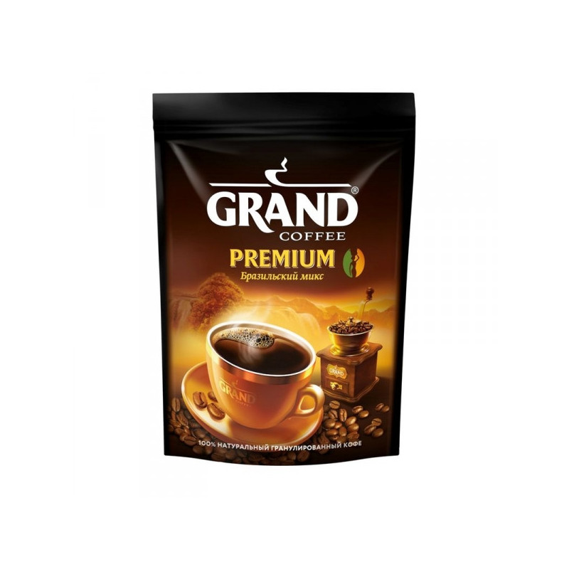 Кофе растворимый Grand Premium По-бразильски 200 грамм пакет