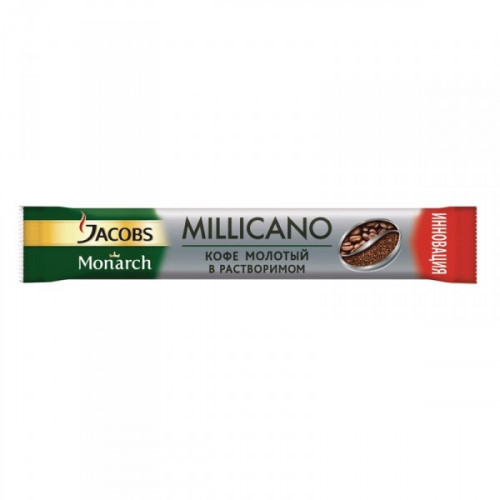 Кофе порционный растворимый Jacobs Monarch Millicano 26 пакетиков по 1.8 грамм
