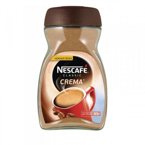 Кофе растворимый Nescafe Classic Crema 95 грамм стекло