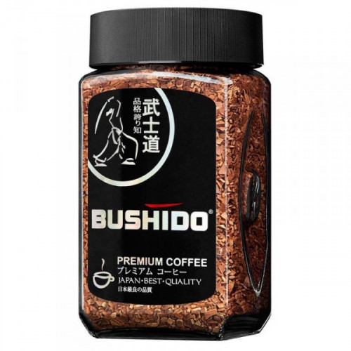Кофе растворимый Bushido Black Katana 50 грамм стекло