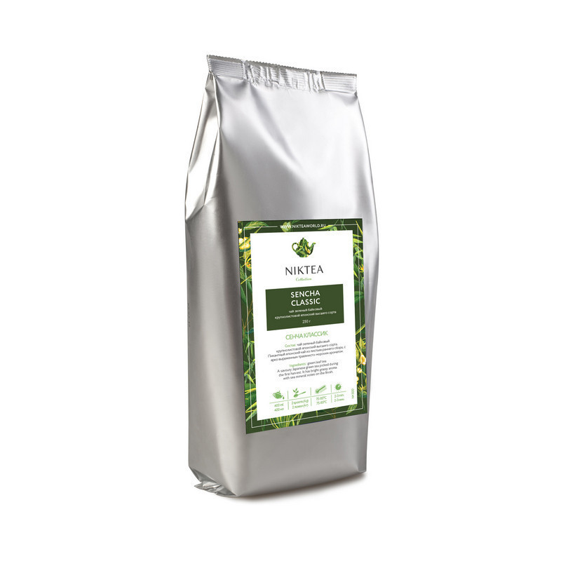 Чай Niktea Sencha classic зеленый байховый 250 грамм