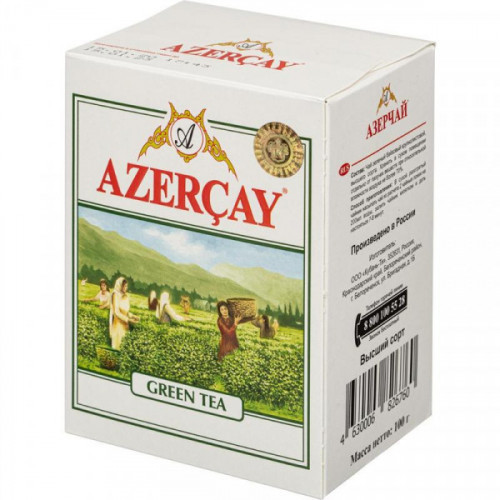 Чай Азерчай чай зеленый листовой 100 грамм 266720