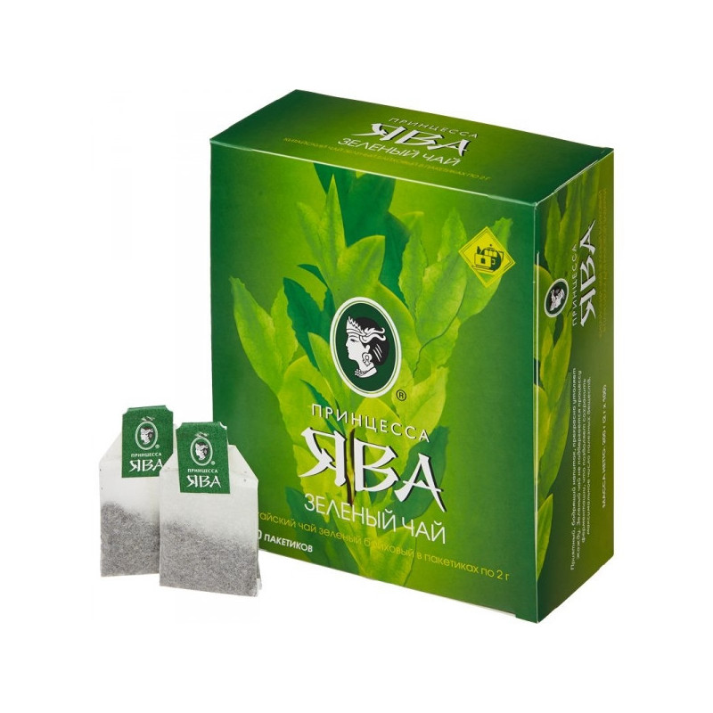 Чай Принцесса Ява зеленый 100 пакетиков