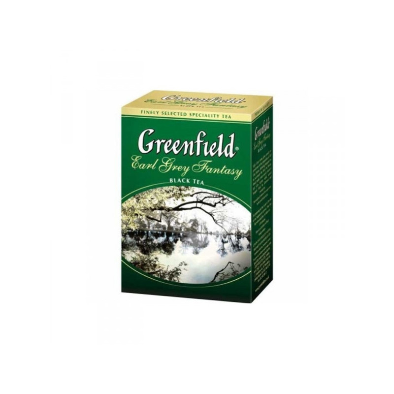 Чай Greenfield пакетированный, 200 г, 100 пакетиков, Earl Grey Fantasy, черный чай с бергамотом