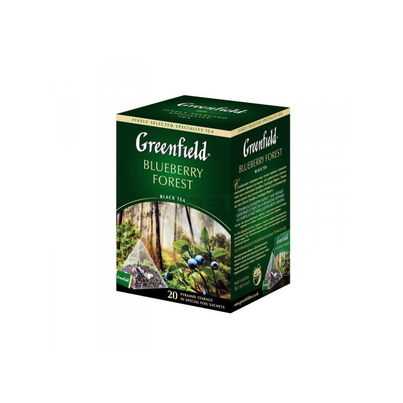 Чай Greenfield Blueberry Forest черный с черникой 20 пакетиков