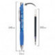 Ручка гелевая автоматическая BRAUBERG "Metropolis Gel" корпус с печатью узел 0,6 мм линия 0,4 мм синяя GPR100
