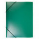 Папка на резинке непрозрачная зеленая А4 пластик 0.40 мм