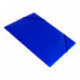 Папка на резинке непрозрачная синяя А4 пластик 0.50 мм