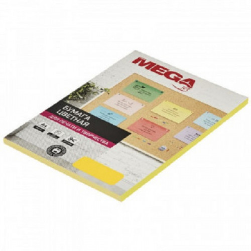 Бумага цветная Promega jet (желтый интенсив) 80гр, А4, 50 листов