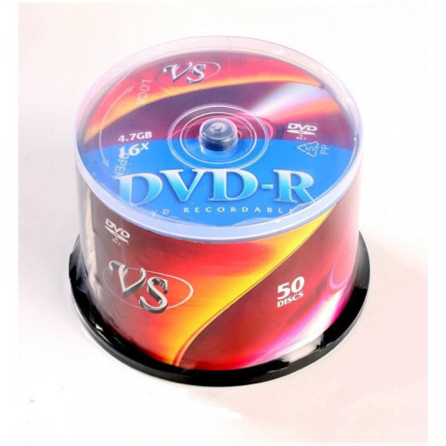 Носители информации DVD-R VS 4,7GB 16x Cake 50 штук