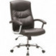 Кресло для руководителя EChair-550 TR черное рециклированная кожа с компаньоном/металл