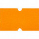 Этикет-лента 21,5х12 мм оранжевая прямоугольная 800 штук/рулон 200 рулонов/упаковка