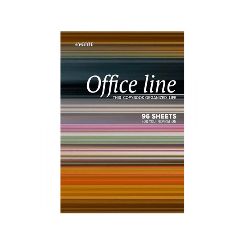 Тетрадь A4 96 листов "deVENTE. Office line" в клетку, обложка целлюлозный картон + ВД-лак, на спирали