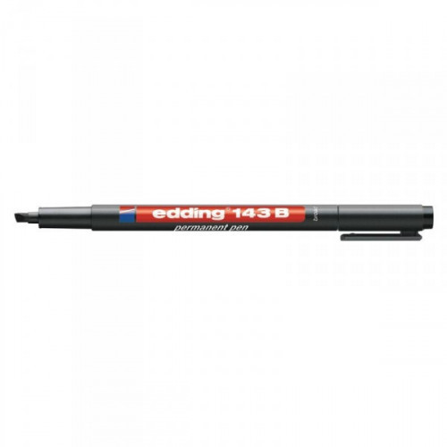 Маркер для пленок и глянцевых поверхностей Edding E-143/1 В черный с толщиной линии 1-3 мм