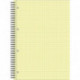 Бизнес-тетрадь Attache Selection А4 80 листов желтая в клетку на спирали (220х298 мм)