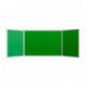 Доска меловая - магнитная зеленая 100х300 2-створ. Россия