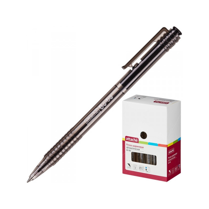 Ручка шариковая Attache Bo-bo 0,5 мм автоматическая черная