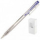 Ручка шариковая ВР-1017 автоматическая в прозрачном корпусе 0,7 мм синий