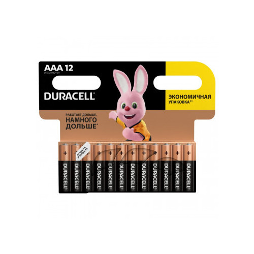 Батарейка DURACELL AAA/LR03 12шт/уп